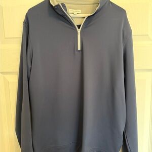 Peter Millar Men's Slate Zip-Up Sweater